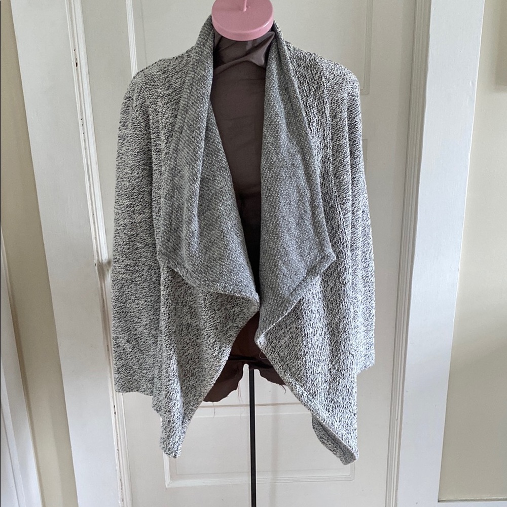 BNCI Blanc Noir Woven Gray White Waterfall Jacket XL